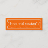 Visite Mini Carte de promotion professionnelle maigre de l'ins (Dos)