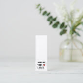 Visite Mini Carte de recommandation élégante moderne minimalis (Debout devant)