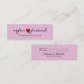 Visite Mini Carte de recommandation élégante moderne minimalis (Devant / Derrière)