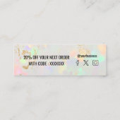 Visite Mini carte de réduction opal gemstone (Dos)