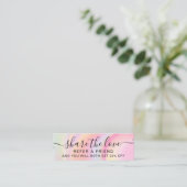 Visite Mini Carte de référence en marbre arc-en-ciel rose unic (Debout devant)