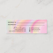 Visite Mini Carte de référence en marbre arc-en-ciel rose unic (Dos)