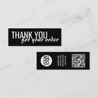 Visite Mini Carte de remerciement d'entreprise minimaliste mod