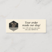 Visite Mini Carte de remerciements de commande personnalisée d (Devant)