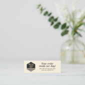 Visite Mini Carte de remerciements de commande personnalisée d (Debout devant)