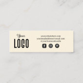 Visite Mini Carte de remerciements de commande personnalisée d (Dos)