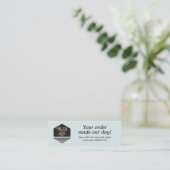 Visite Mini Carte de remerciements de commande personnalisée d (Debout devant)