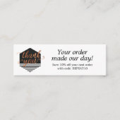 Visite Mini Carte de remerciements de commande personnalisée m (Devant)
