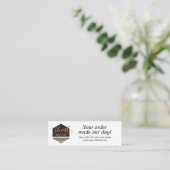 Visite Mini Carte de remerciements de commande personnalisée m (Debout devant)