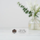 Visite Mini Carte de remerciements de commande personnalisée m (Debout devant)