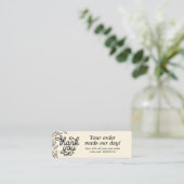 Visite Mini Carte de remerciements de commande personnalisée V (Debout devant)