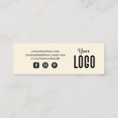 Visite Mini Carte de remerciements de commande personnalisée V (Dos)