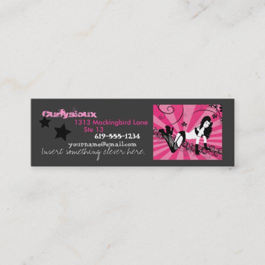 Visite Mini Carte de Rockstar (Devant)