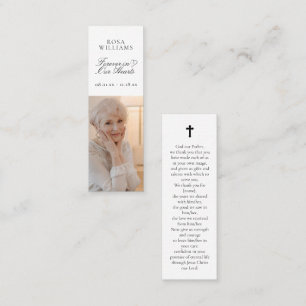 Visite Mini Carte de Signet commémorative Forever in Our Heart