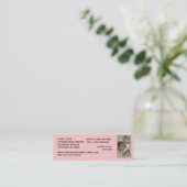 VISITE MINI CARTE DE SIGNET DE ~ D'INFORMATION DE CONTACT (Debout devant)