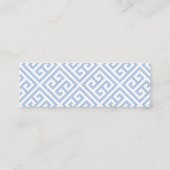 Visite Mini Carte de site Mariage Preppy Pink & Blue Ginger Ja (Dos)