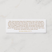 Visite Mini Carte de site Web d'église (Dos)