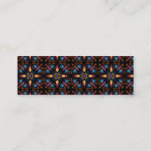 Visite Mini Carte de site web indienne Elephant Floral Black (Dos)