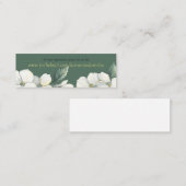 Visite Mini Carte de site Web Mariage Dogwood Blooms (Devant / Derrière)