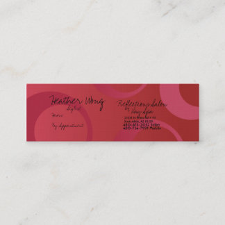 Visite Mini carte de styliste