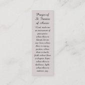 Visite Mini Carte de sympathie Bénédictions et prières du couc (Dos)