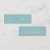 Visite Mini Carte de visite| II Tons - bleu (Devant / Derrière)