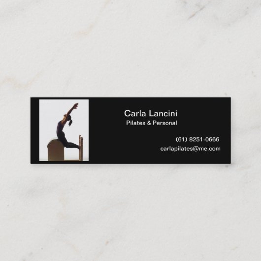 Visite Mini Carte de visites - Pilates (Devant)