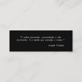 Visite Mini Carte de visites - Pilates (Dos)