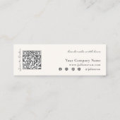 Visite Mini Carte d'échantillon de parfum de bougie mini-teste (Dos)