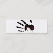 Visite Mini Carte d'éclaboussure de sang (Dos)