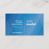 Visite Mini carte d'élém. de croisement bleu (Dos)