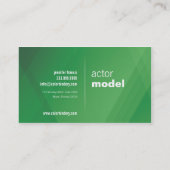 Visite Mini carte d'élém. de croisement vert (Dos)