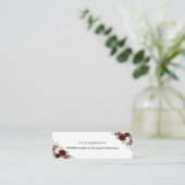 Visite Mini Carte d'enregistrement de la mariée floue de Bourg (Debout devant)