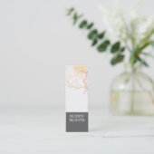 Visite Mini Carte d'étiquettes moderne grise de produit de (Debout devant)