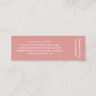 Visite Mini carte d'ingrédient d'huile de merveille