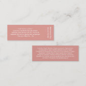 Visite Mini carte d'ingrédient d'huile de merveille (Devant / Derrière)