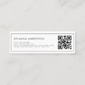 Visite Mini Carte d'insertion de code QR de diplôme (Dos)