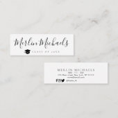 Visite Mini Carte d'insertion de nom de graduation tendance (Devant / Derrière)