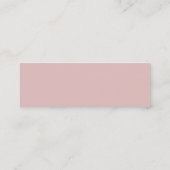 Visite Mini Carte d'insertion de registre de mariage à fleurs (Dos)