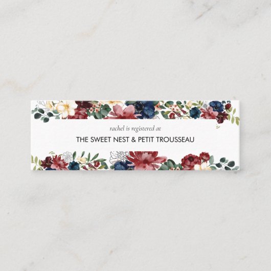 Visite Mini Carte d'insertion du registre de la marine de Bour (Devant)