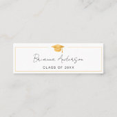 Visite Mini Carte d'insertion élégante de la carte de nom Gold (Devant)