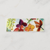 Visite Mini Carte d'or de profil d'orchidée (Dos)