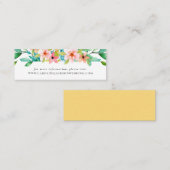 Visite Mini Carte du site de mariage de plage tropicale (Devant / Derrière)