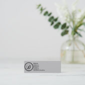Visite Mini Carte élégante de profil du monogramme D de (Debout devant)