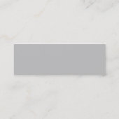 Visite Mini Carte élégante de profil du monogramme K de (Dos)
