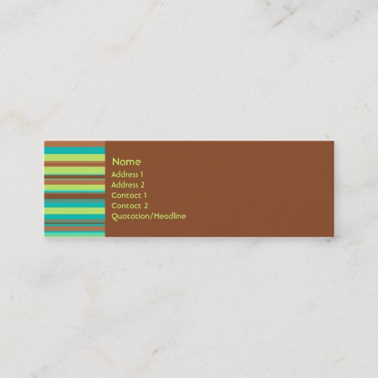 Visite Mini Carte en bon état de profil de chocolat (Devant)