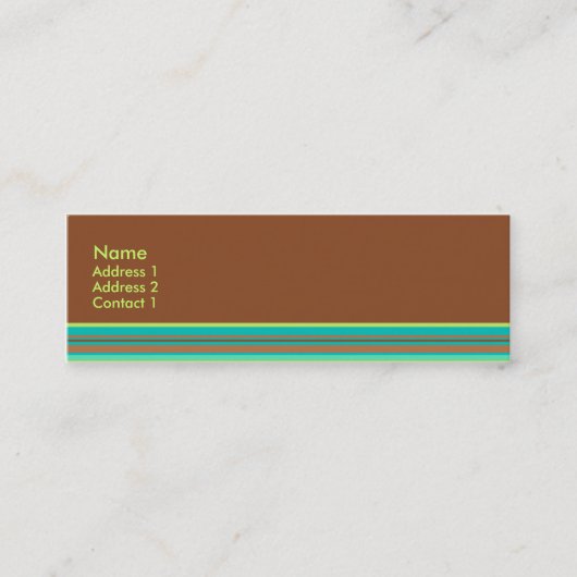 Visite Mini Carte en bon état de profil de chocolat (Devant)