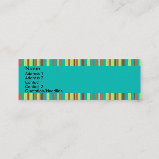 Visite Mini Carte en bon état de profil de chocolat (Devant)