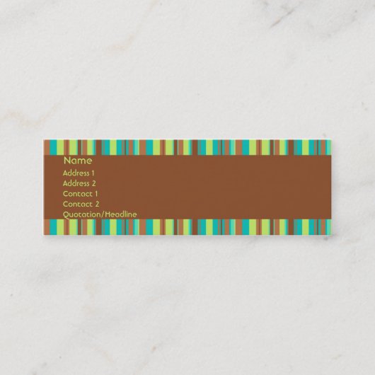 Visite Mini Carte en bon état de profil de chocolat (Devant)