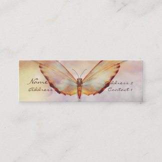 Visite Mini Carte en pastel de profil de beau papillon de KRW